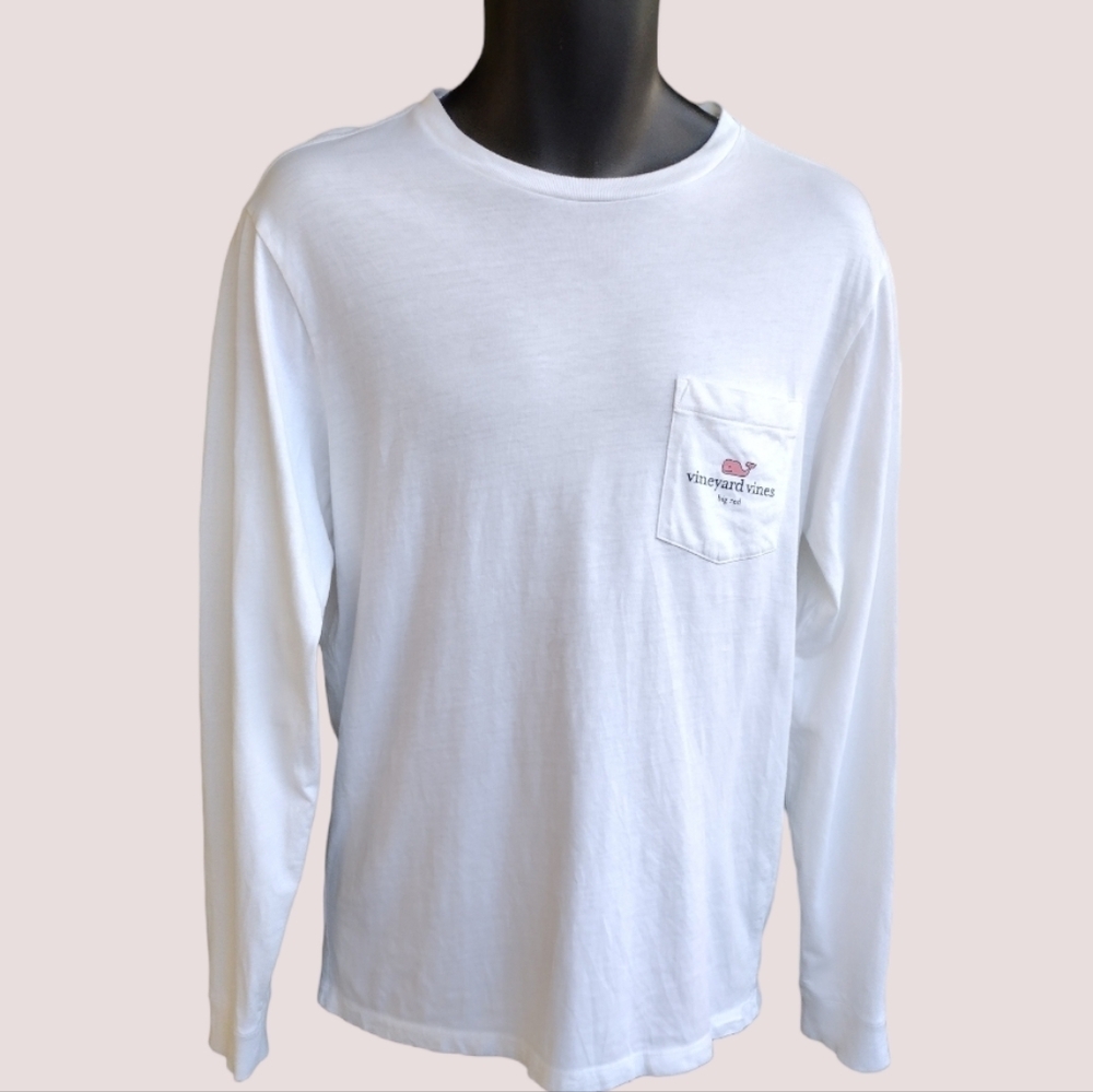 🎯🎯SALE🎯🎯 Vineyard Vines Pink Whale Long Sleeves Tee Sz S